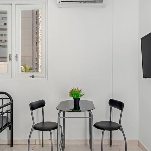 A serene space with a touch of modernity, ready to be your home away from home.