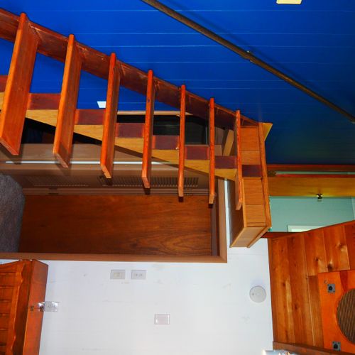 Stairs:  stairway up to the second floor.