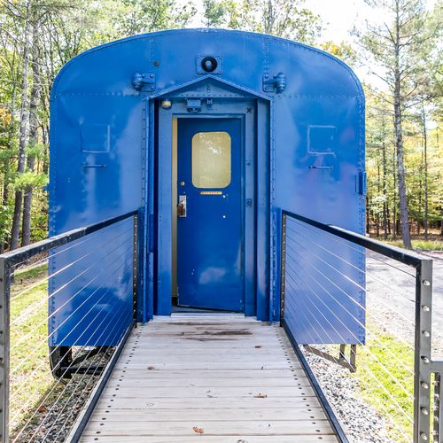 Exterior door on the way to the Bathhouse.