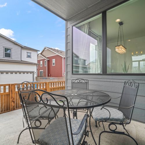 Outdoor space for everyone with multiple balcony hangouts.