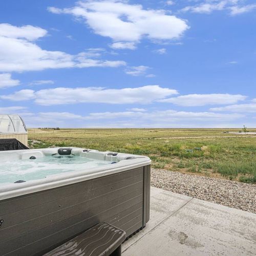 Hot tub with a view!