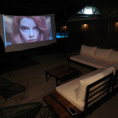 Open-air cinema in your backyard.
