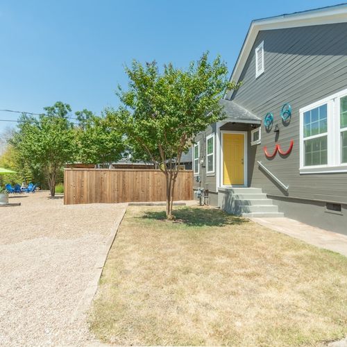 Off Street Parking Area with easy access to both the Cottage and the Main House on the property.