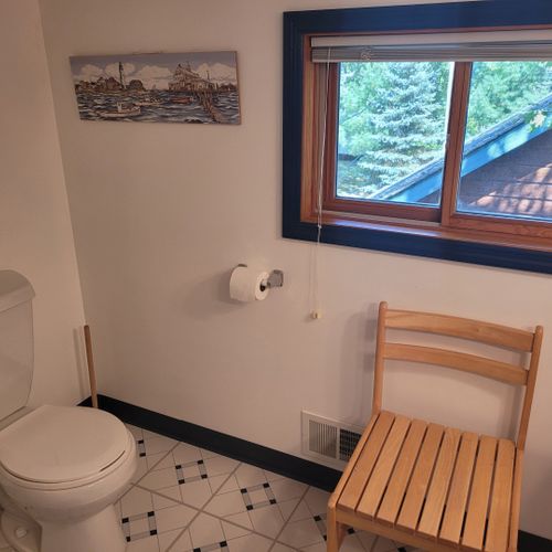 Bathroom:  full bathroom with a walk-in shower