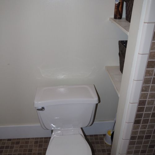 Bathroom:  full bathroom with a combination tub and shower.