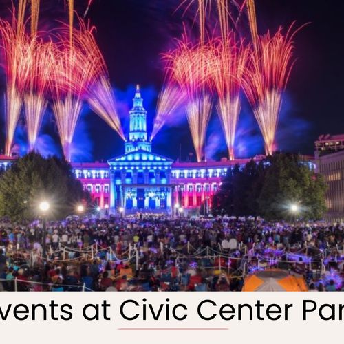 Enjoy concerts, independence day, or holiday lights at the civic center park