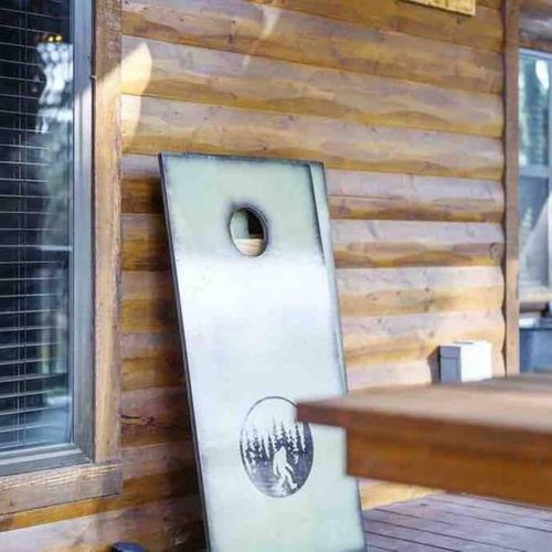 Cornhole is one of the many ways to stay entertained at Yellowstone!