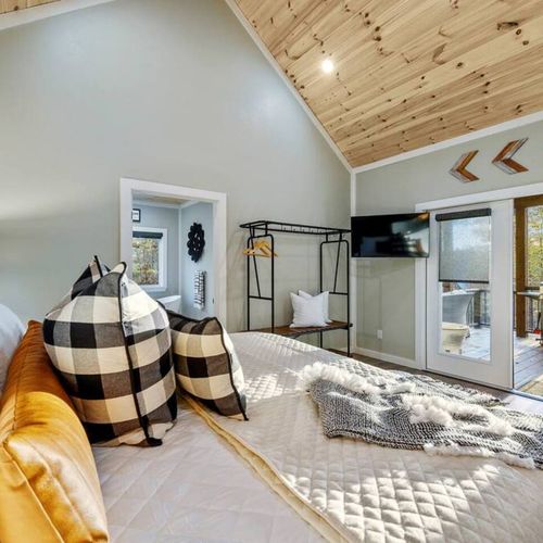 With a private bathroom and access to the patio, this room is all you need!