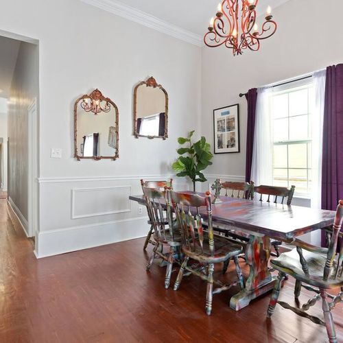 New Orleans style dining room table perfect for family meals  | Six Seats