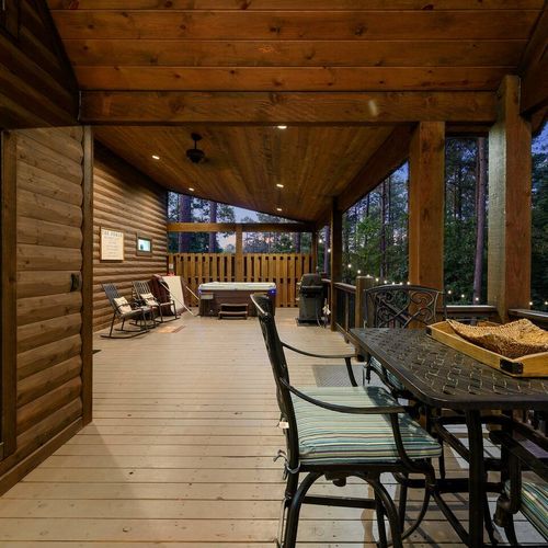 More views of the expansive deck.