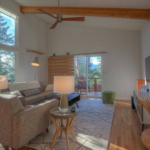 Comfortable seating for movie night