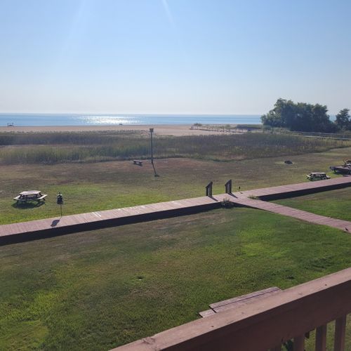 Exterior:  another view of the private beachfront from the condo