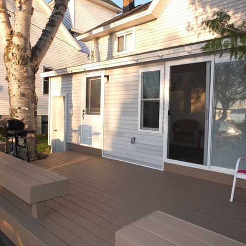 A broader view of the deck