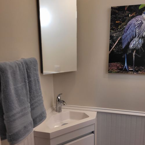 Bathroom #2:  half-bath on the main floor.