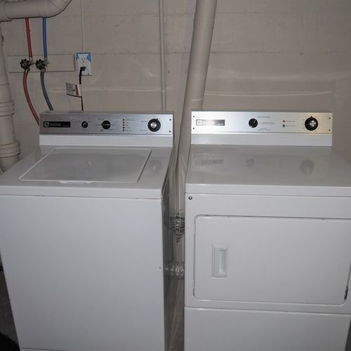 Washer and dryer:  in the basement there is this washer and dryer that is available for guests tot use.