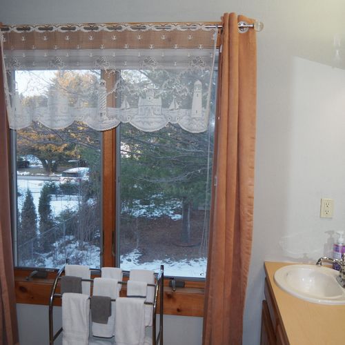 Bathroom #3 (second floor):  full bathroom with a jetted bathtub.