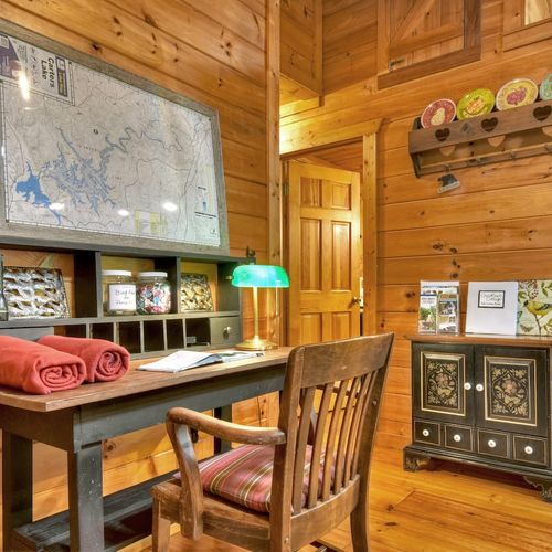 Relax with a warm cup of coffee while taking in the serene surroundings, whether on the porch or in one of the many cozy seating spots scattered throughout the property.