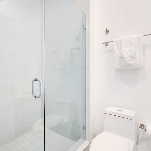 Spotless and well-appointed full bathrooms