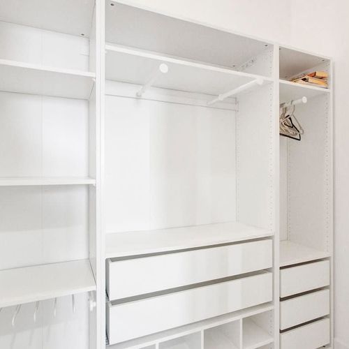Generous closet space stocked with extra linens and pillows for your convenience.