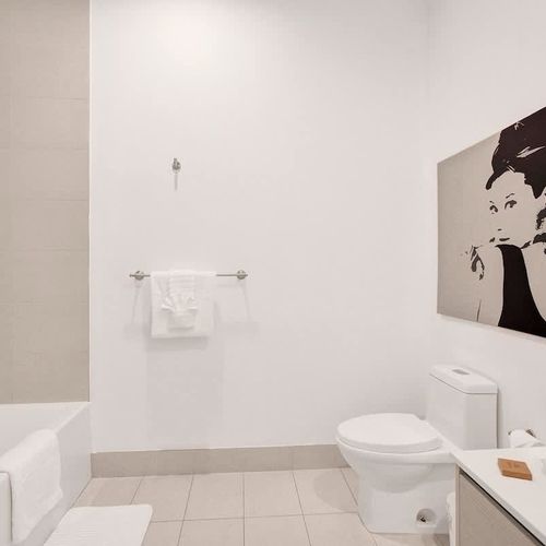 Spotless and well-appointed full bathrooms
