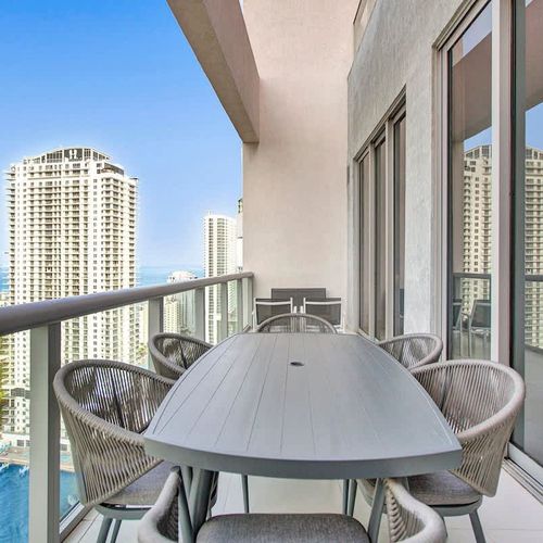 Sip your morning coffee, dive into a good book, or unwind with loved ones on the balcony, all while soaking in the stunning views of the Intracoastal Waterway and Hallandale Beach.