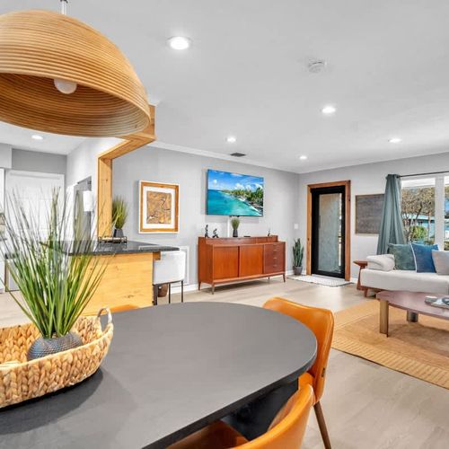Charming and open living area, complete with relaxed seating options.