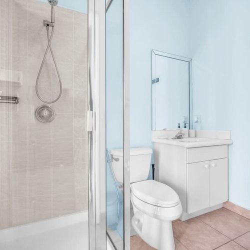 The bathrooms are spotless and stocked with the essentials to make your stay as smooth and hassle-free as possible.