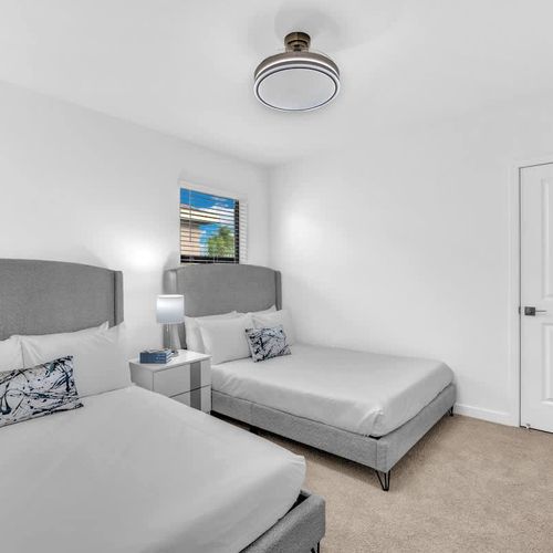 Bedroom 4 has two comfy beds perfect for children.