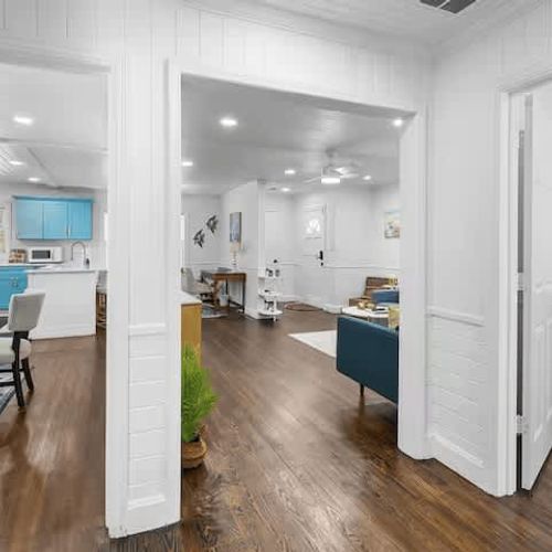 Kitchen & Dining Room, Living Room, and Bedrooms