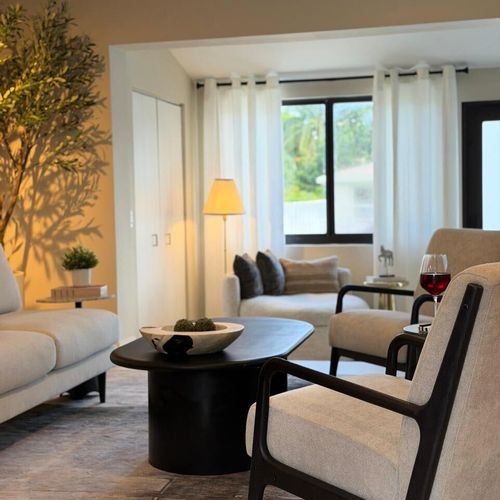 A spacious living room ready to be filled with your memories during your stay!