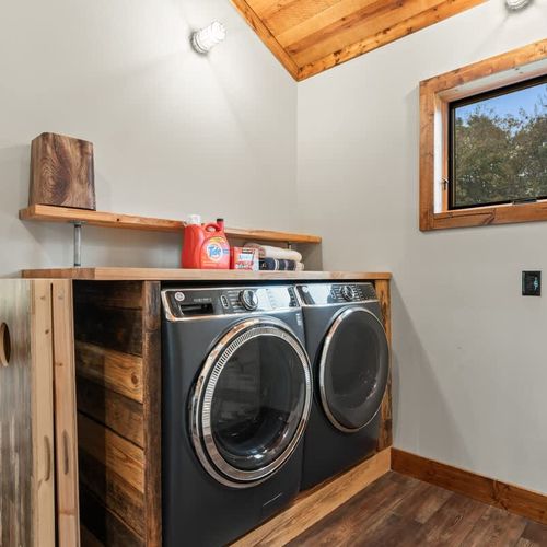 The property has a washer and dryer for your convenience.