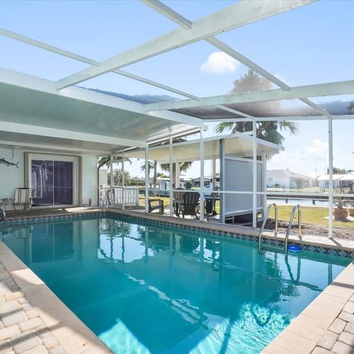 Cool off in the covered pool and relax in comfort, no matter how hot the day gets