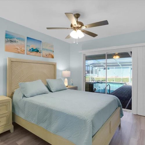 Your room opens directly to the pool, making it easy to swim whenever you like.