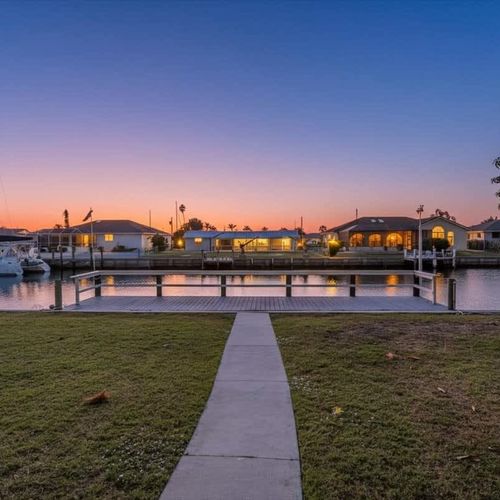 Relax each evening with serene canal views, colorful sunsets, and a clear night sky.