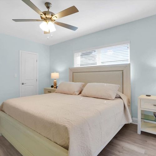 All bedrooms feature cozy beds and individual TVs, perfect for relaxing and enjoying private entertainment.