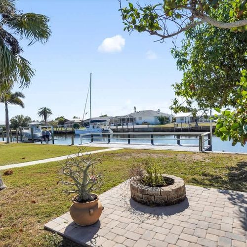 Spacious and open backyard.