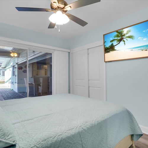 All bedrooms feature cozy beds and individual TVs, perfect for relaxing and enjoying private entertainment.