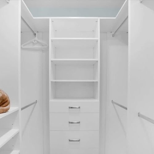 Generous closet space for all your belongings.