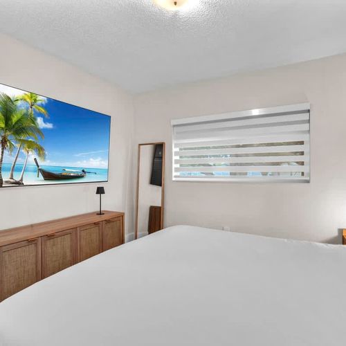 Enjoy the convenience of a private TV in every bedroom.