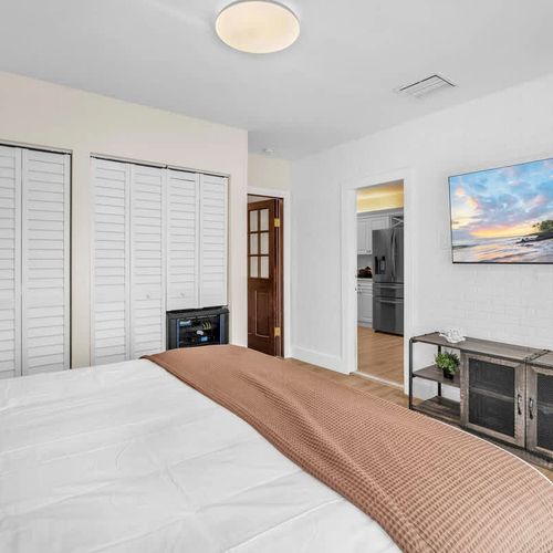 Enjoy the convenience of a private TV in every bedroom.