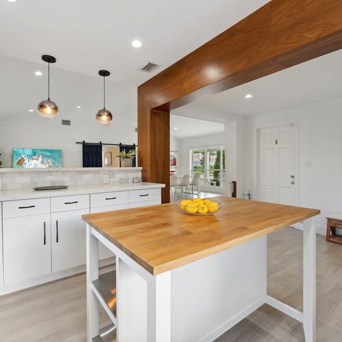 Generous prep area with sleek, clean countertops that make cooking effortless.