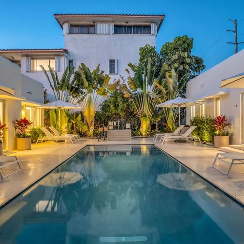 One of the highlights of this property is the tropical courtyard pool area.