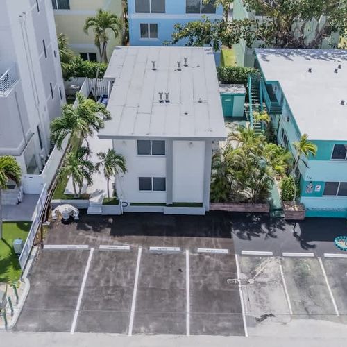 Each unit includes one dedicated on-site parking space for guest convenience.