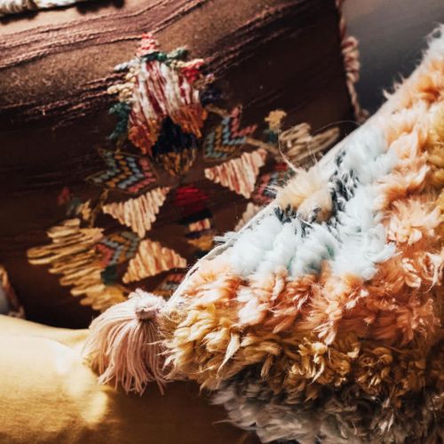 Surround yourself with throw pillows