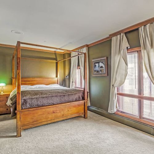 Primary bedroom with king bed