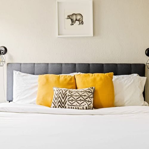 Bedroom 2 has a king bed