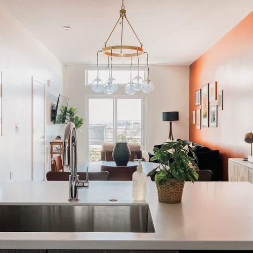 View from kitchen island