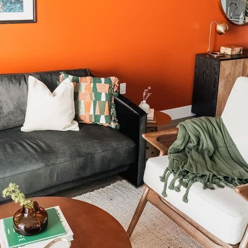 Living area with cozy seating