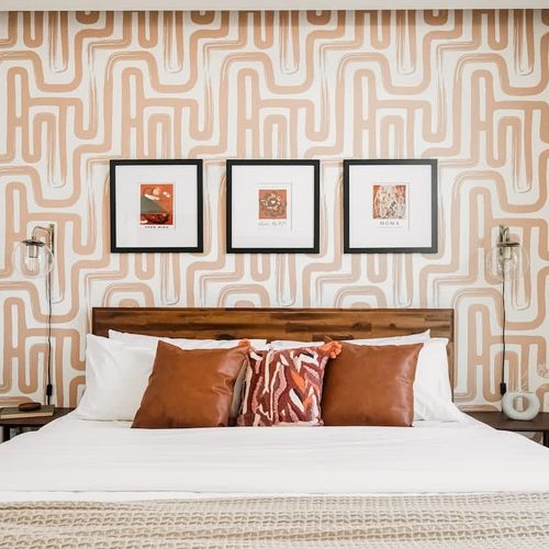 King bed in primary bedroom