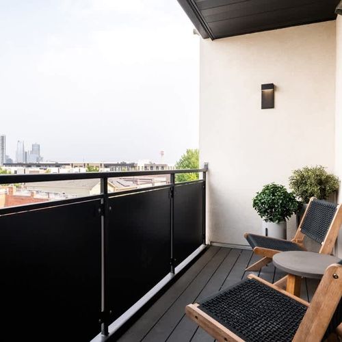 Balcony with great city views